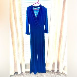 New York and Company Royal Blue Jumpsuit/Romper, XL